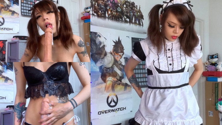 Maid Double Cumshot POV