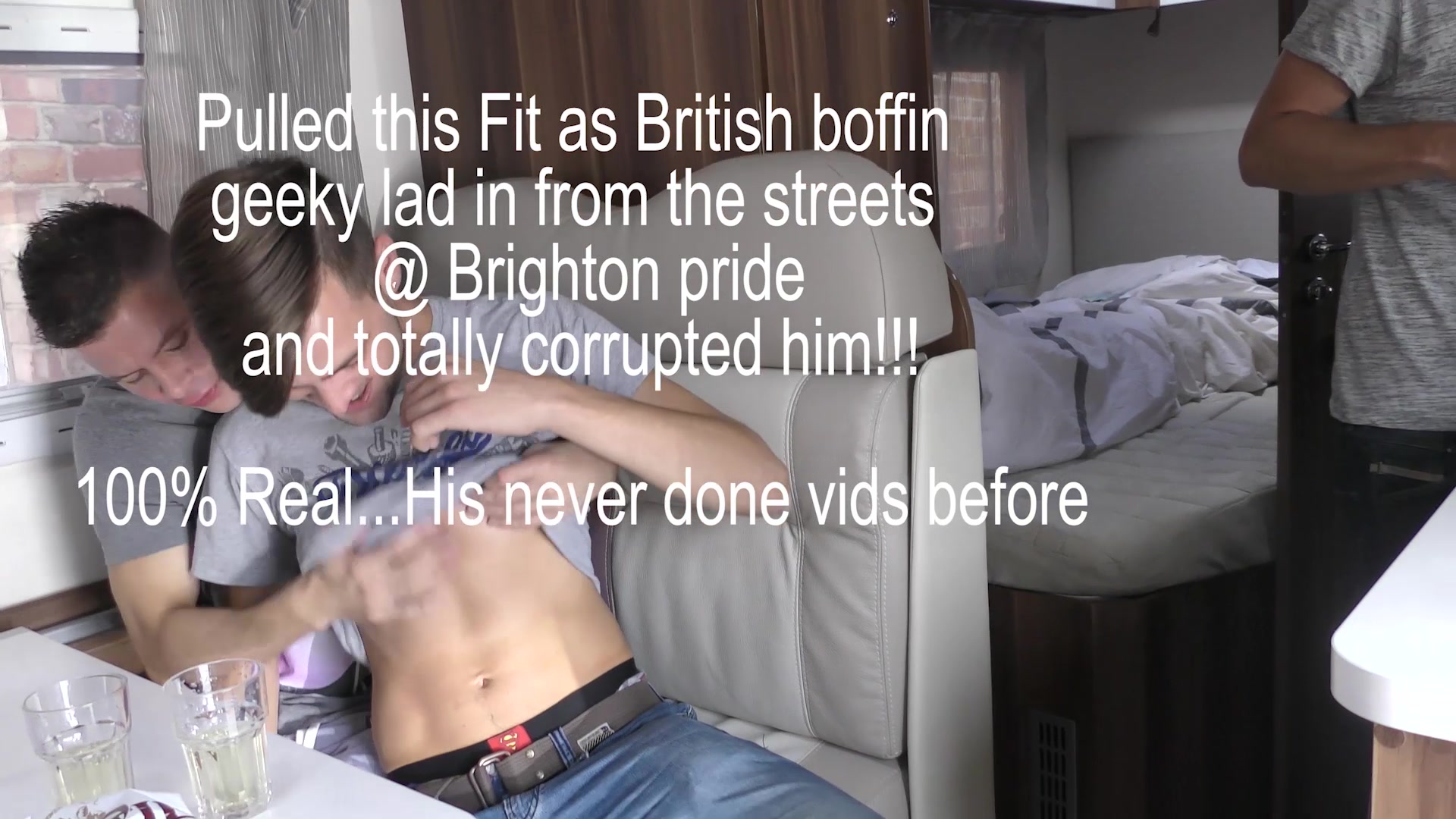 🤓 Straight laced Boy Turns into Naughty Fucker in camper van sex🚐 tour 🎪