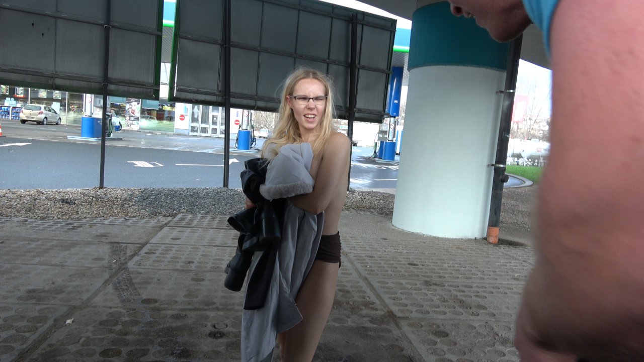 Busty blonde wife gets cum-loaded