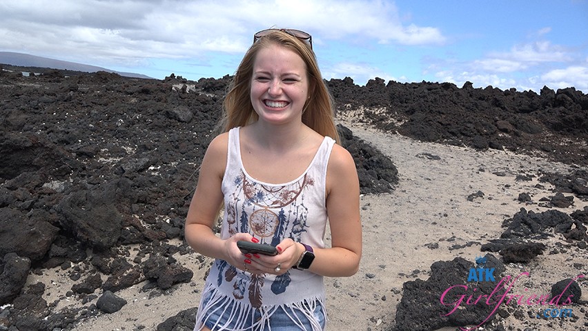 Scarlett Glows at the Beach