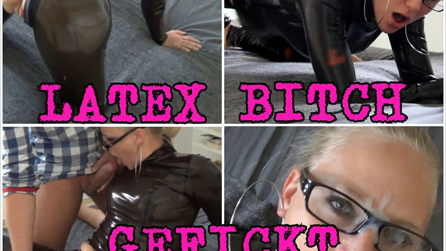 Horny Latex Bitch fucked