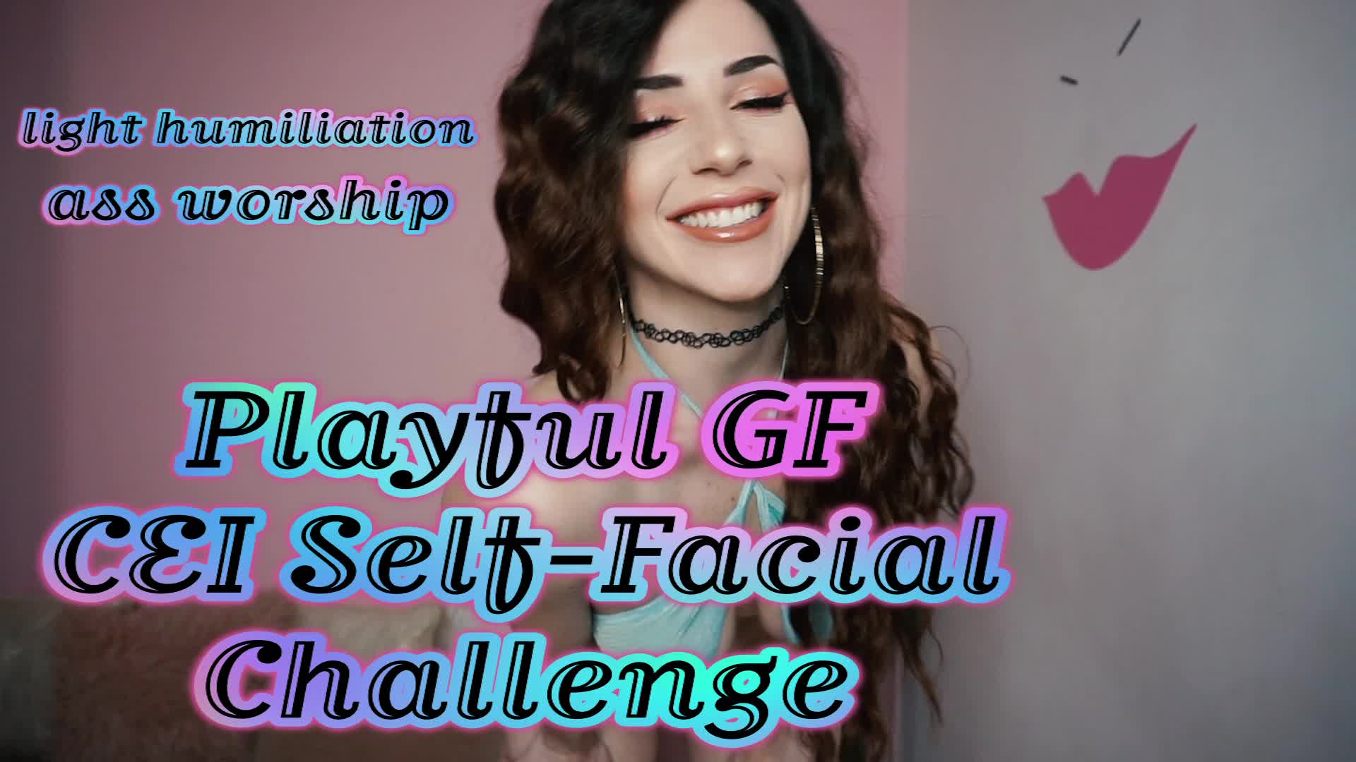 Femdom GF: Cum Facial CHALLENGE!