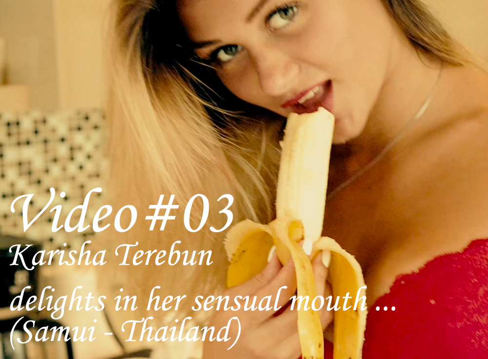 Karisha Terebun, delights in her sensual mouth... (Samui, Thailand)