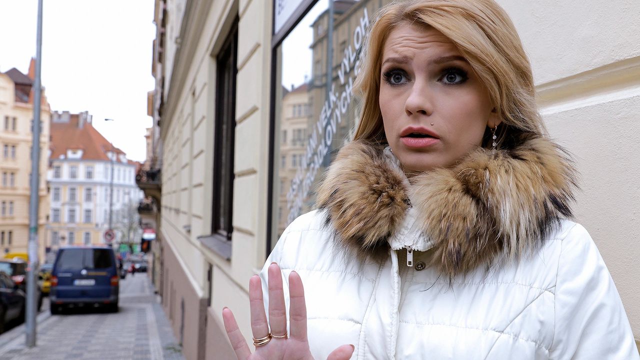 Sexy Blonde's First Anal Pounding