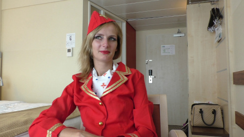 Super Slim Czech Air Hostess Creampied