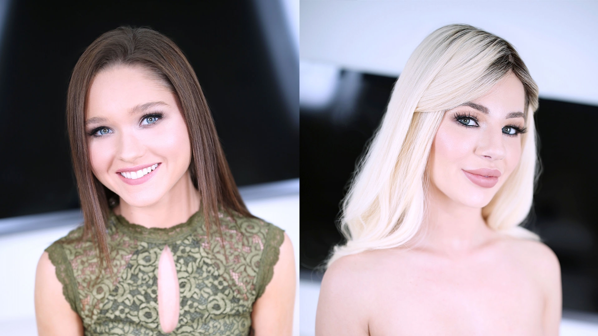 Amateurs Zoe Bloom and Bella Rose Suck Cock and Swallow Cum