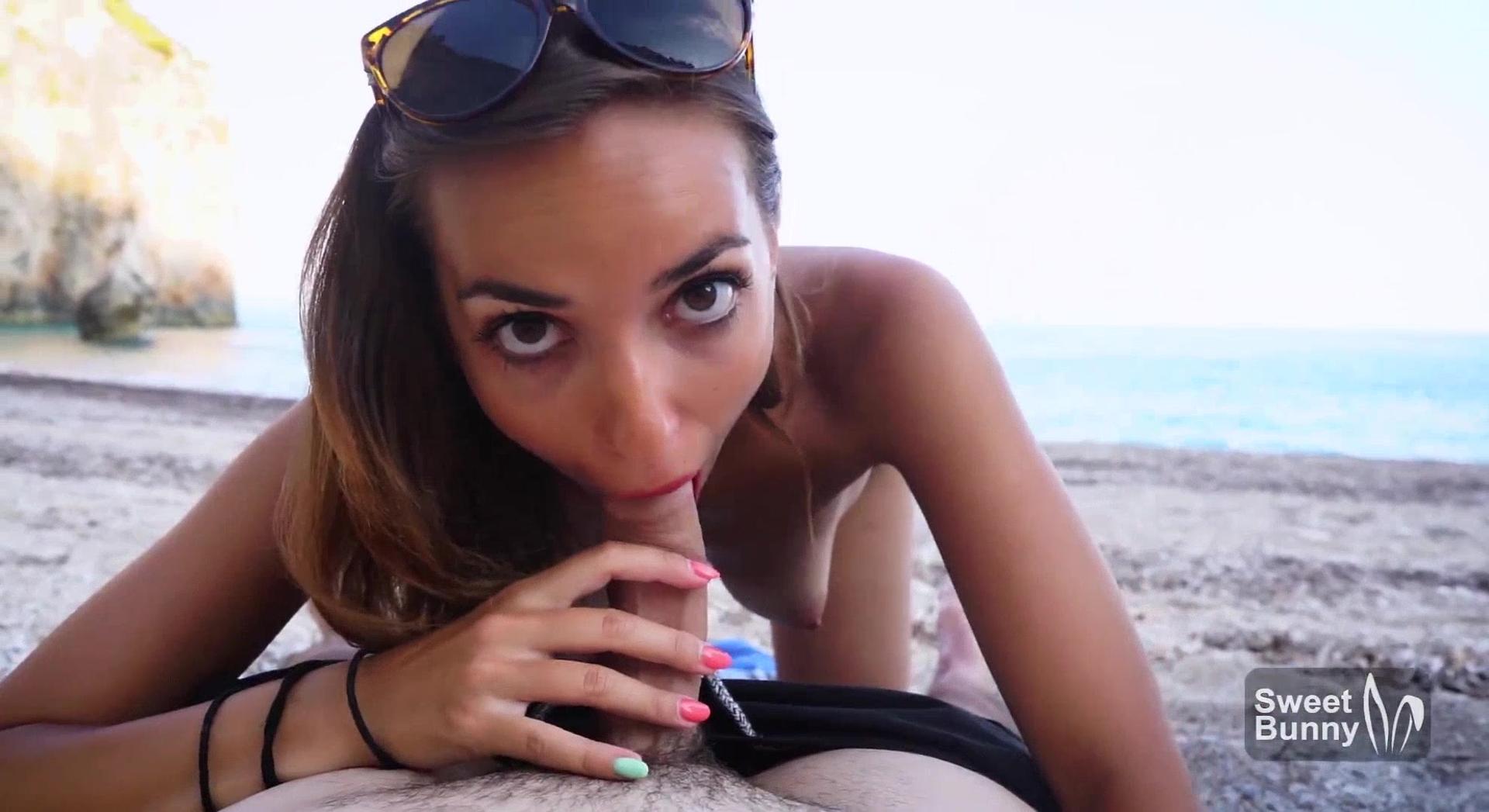 Teen Creampied After Sex On Public Beach