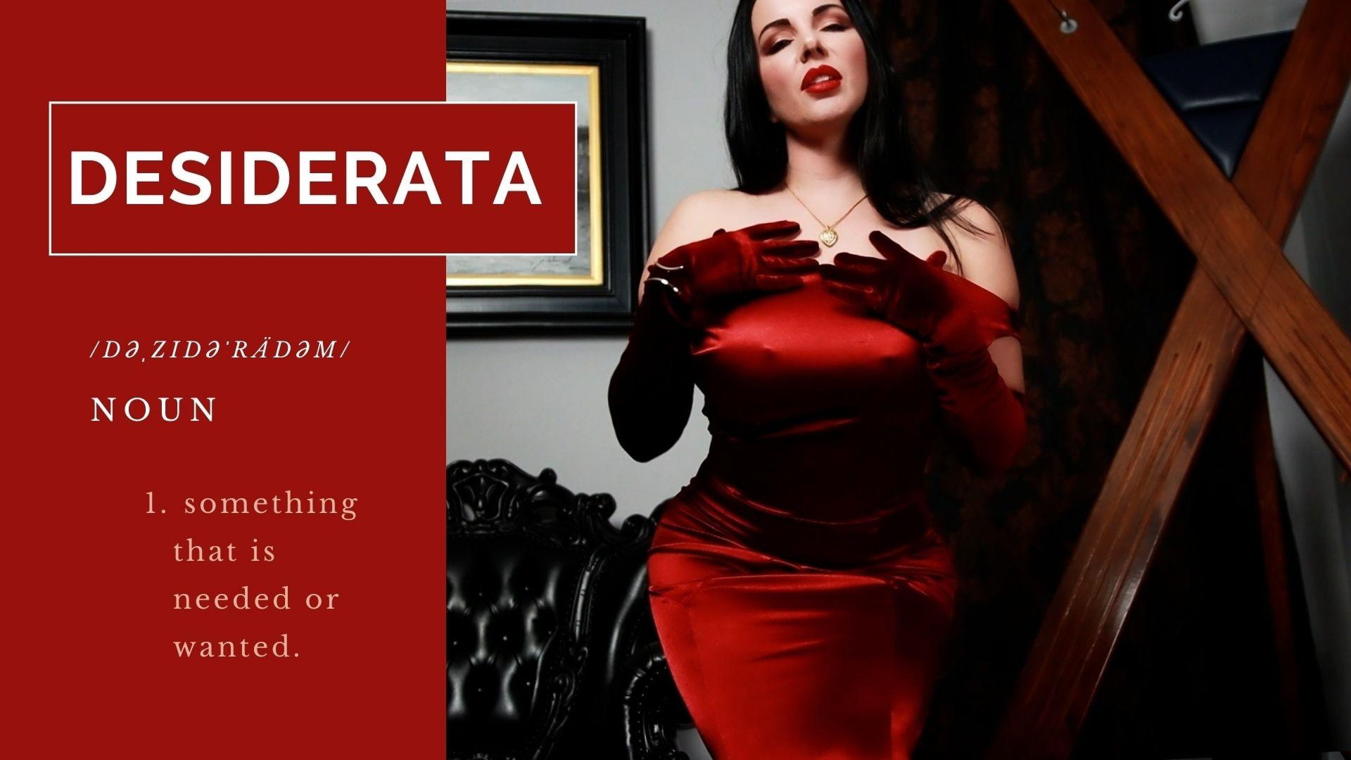 Desiderata