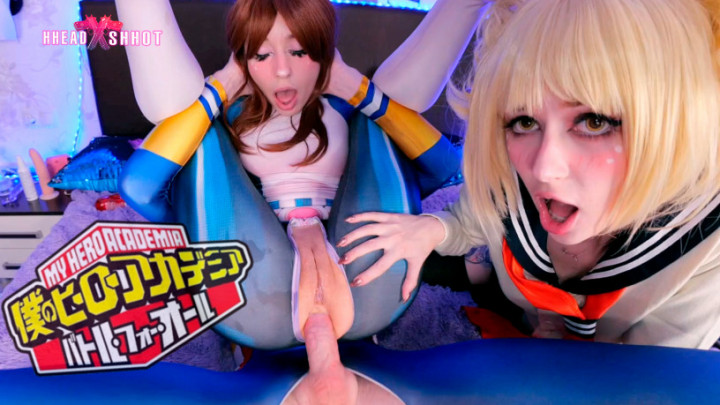 MHAcademia: Cum for Himiko and Uraraka