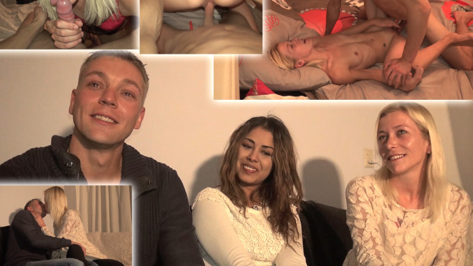 Priscilla (29) and Michel (33) show off their love play