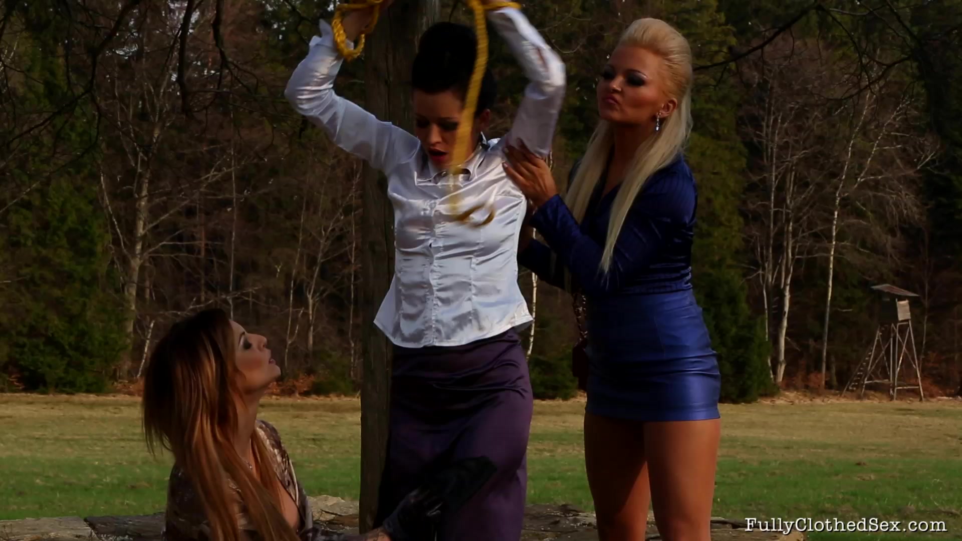 Fully Clothed Pussy in the Park