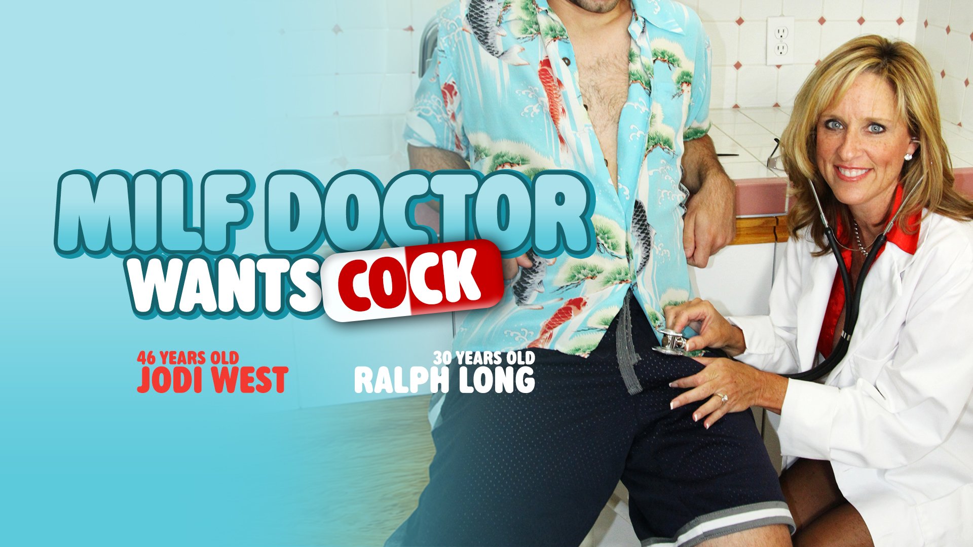 Milf Doctor wants a cock! Curing stress with a good fuck!