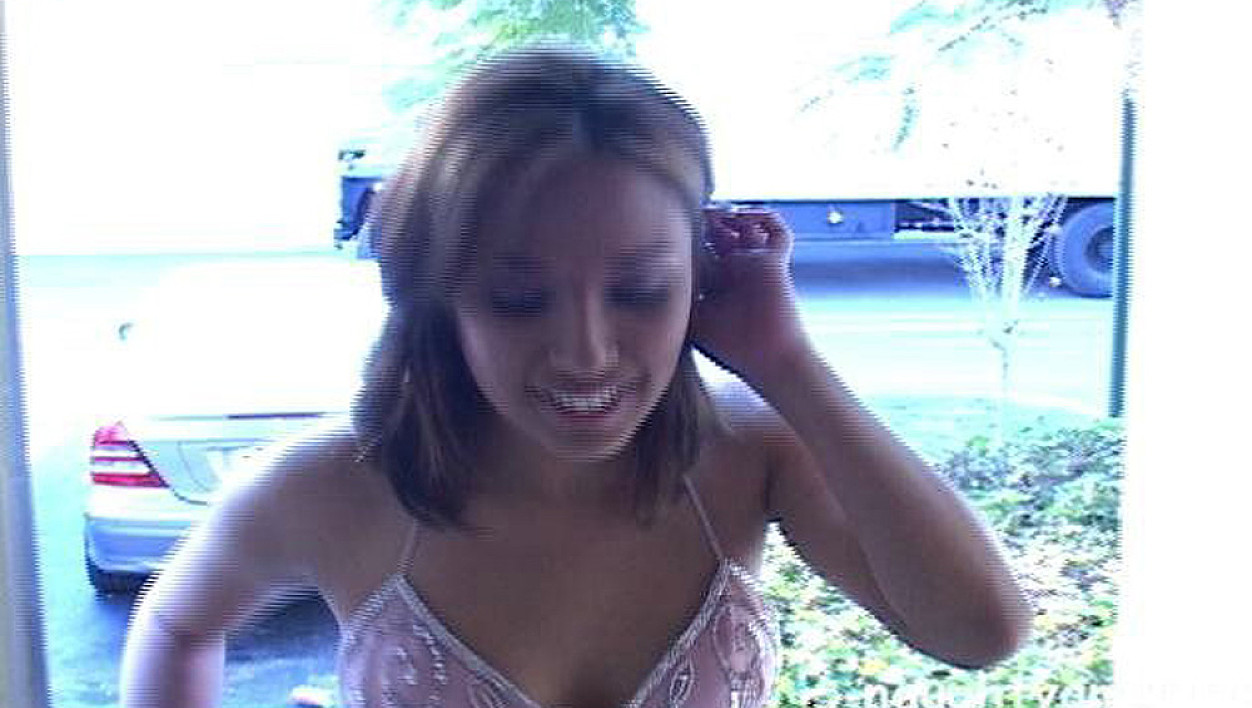 Brunette Jasmine Byrne fucking in the bed with her petite