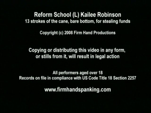 13-stroke caning for fundraiser Kailee when she can't account for all the money