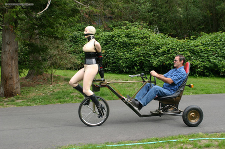 Transparent Tricycle Lady