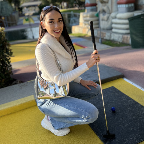 Mini Golf With Colombian Cutie
