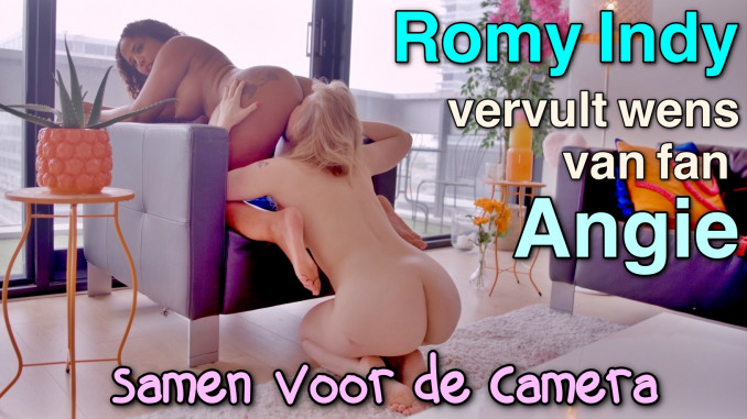 Romy Indy makes horny wish of Angie Blue come true