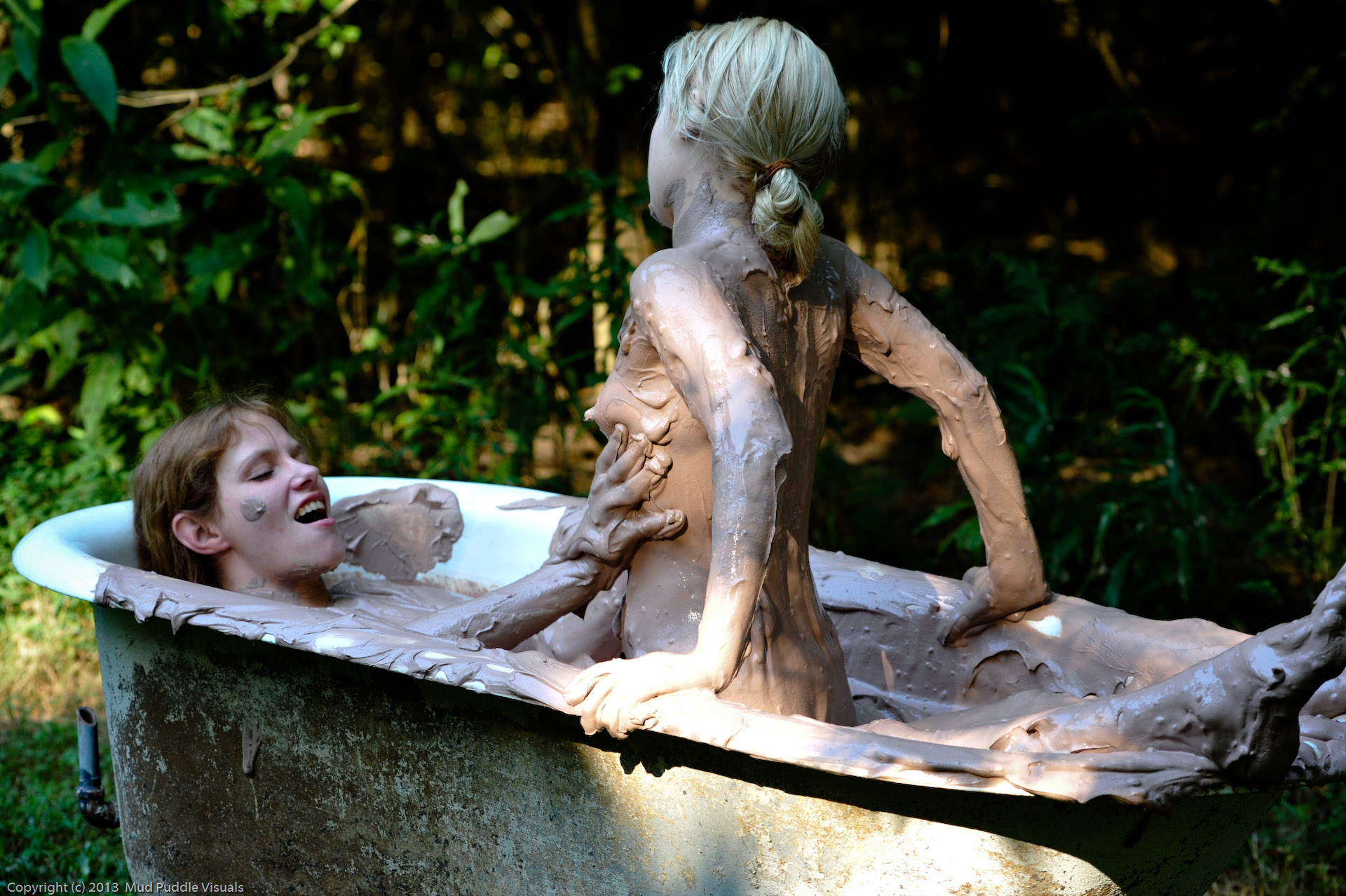 Mud Tub Lovin' Stormy and Odette