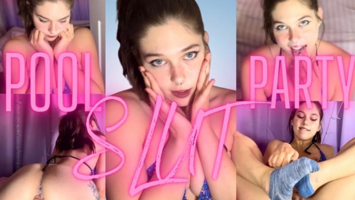 Daddy's Lil Pool Party Slut