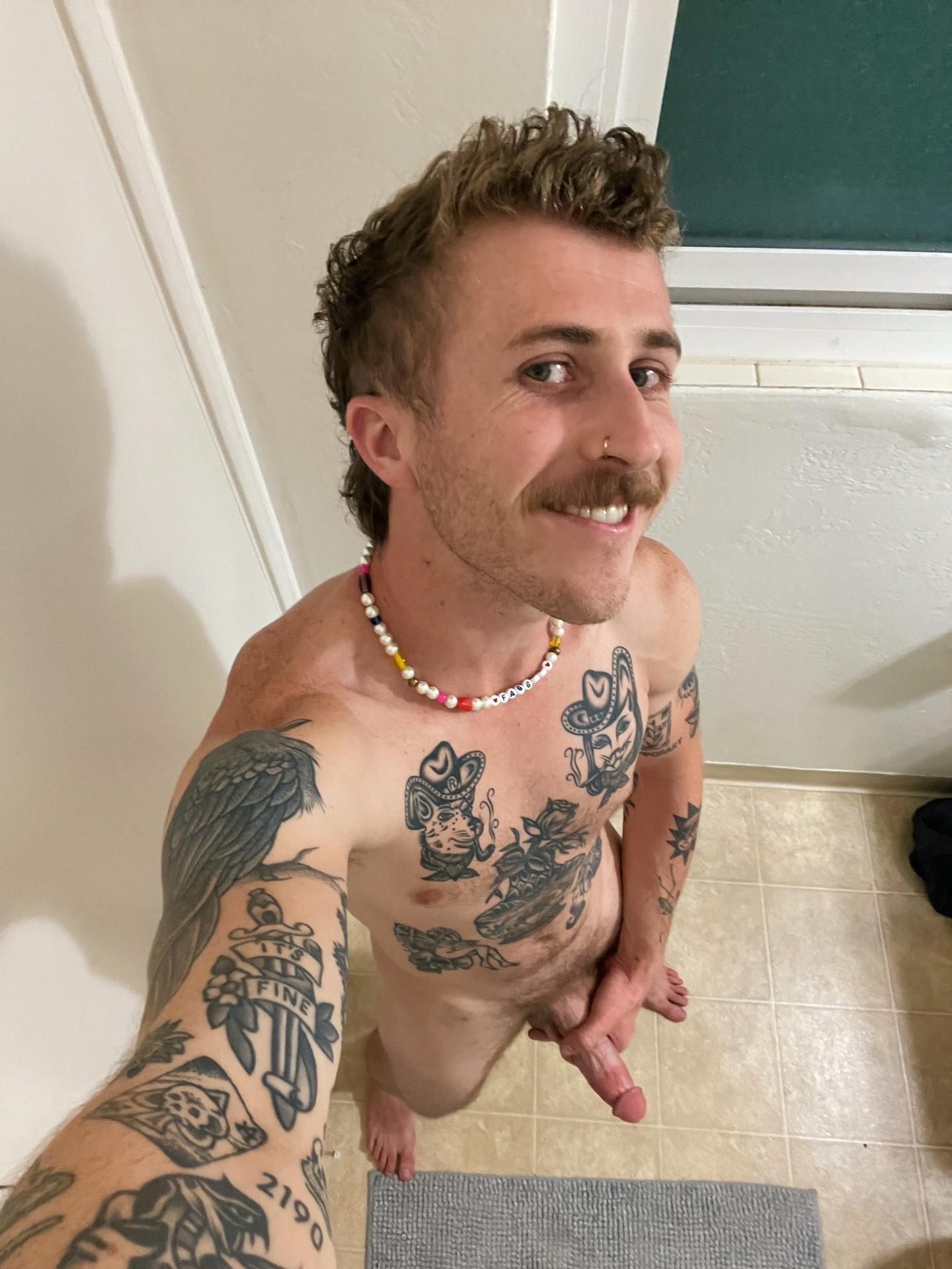 Tatted Fag Interracial