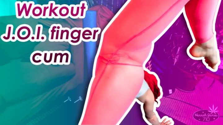 Workout JOI finger cum