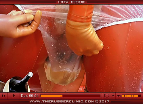 Matron's Plastic Piss Fuck Session Part 4