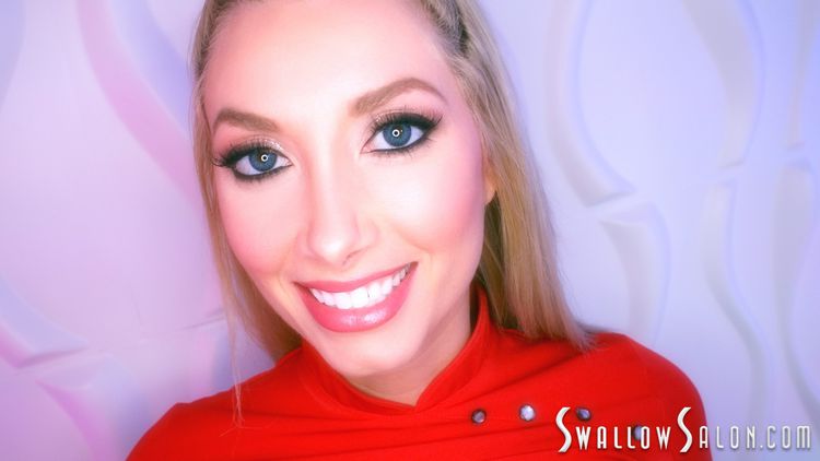 Gia Love, Beautiful Blonde Milks the Cock and Swallows the Cum