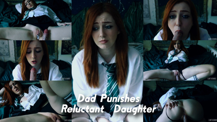 step-dad Punishes Reluctant step-daughter