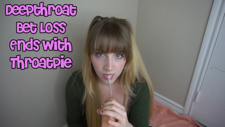 Deepthroat Bet Loss Ends With Throatpie
