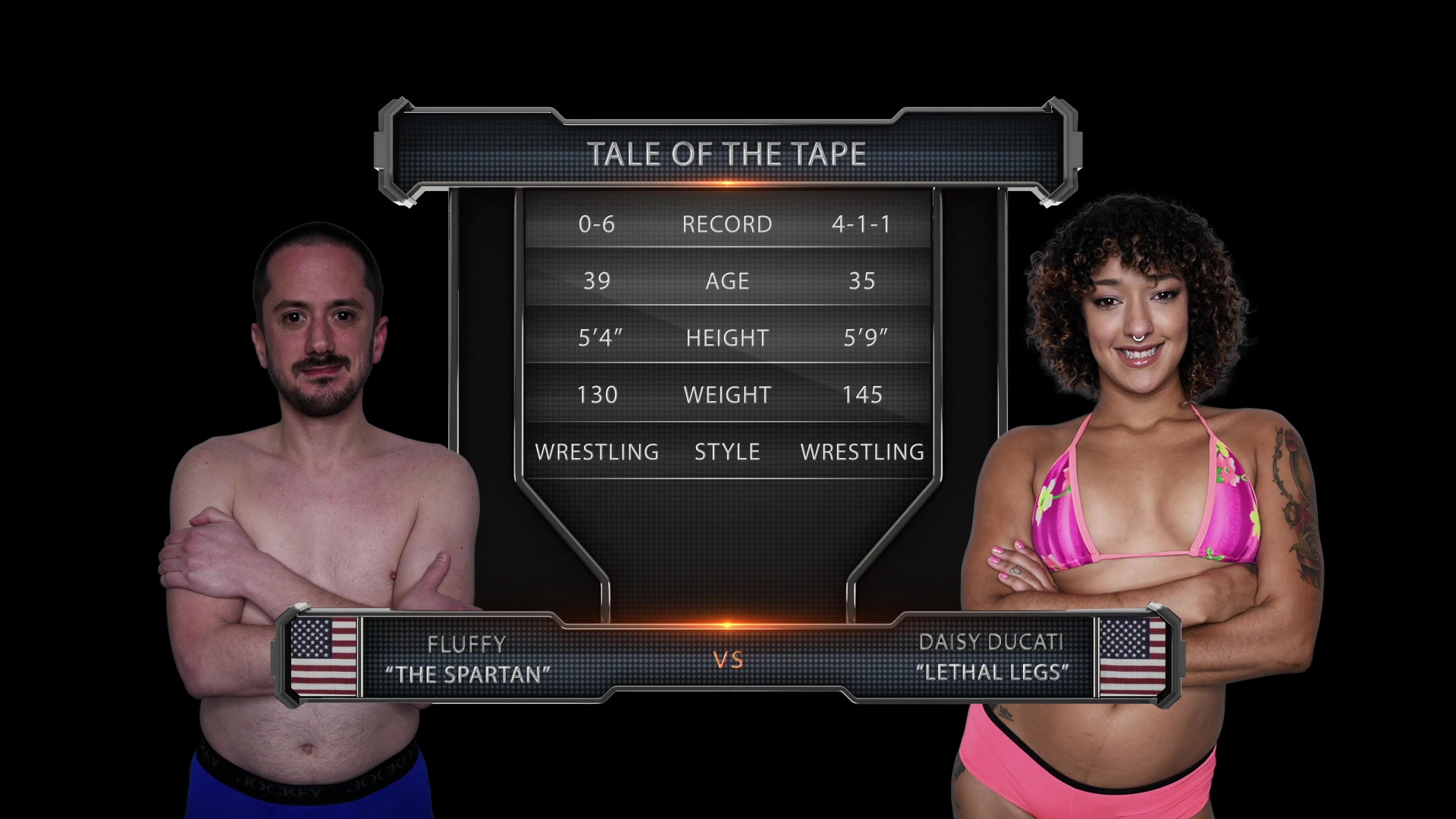 Daisy Ducati vs Fluffy Mixed Wrestling