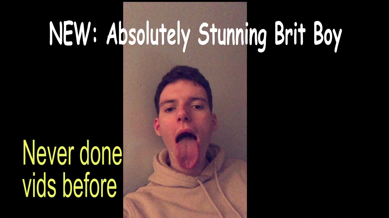 Absolutely Stunning 'Oversized tongue' 👅Brit Boy rims Joshs arse with spunky mouth 😈