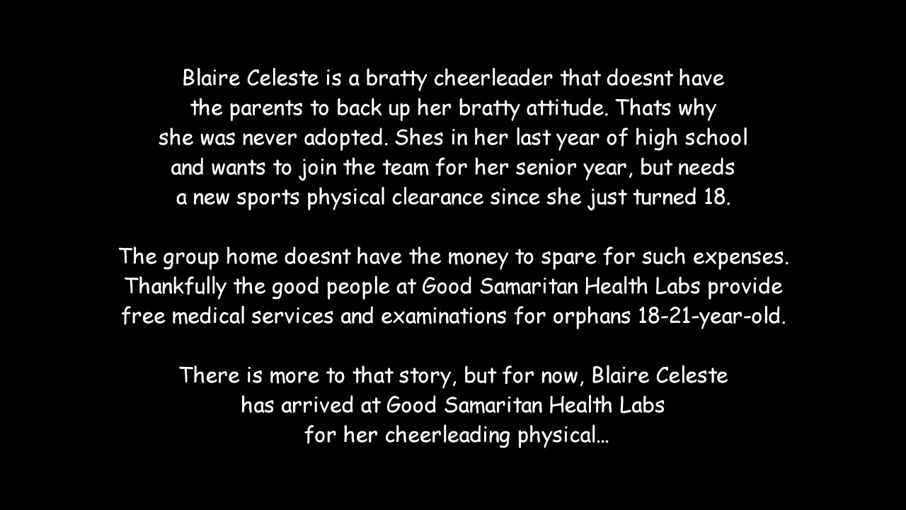 Bratty Orphan Cheerleader's Physical - Blaire Celeste - Part 1 of 2