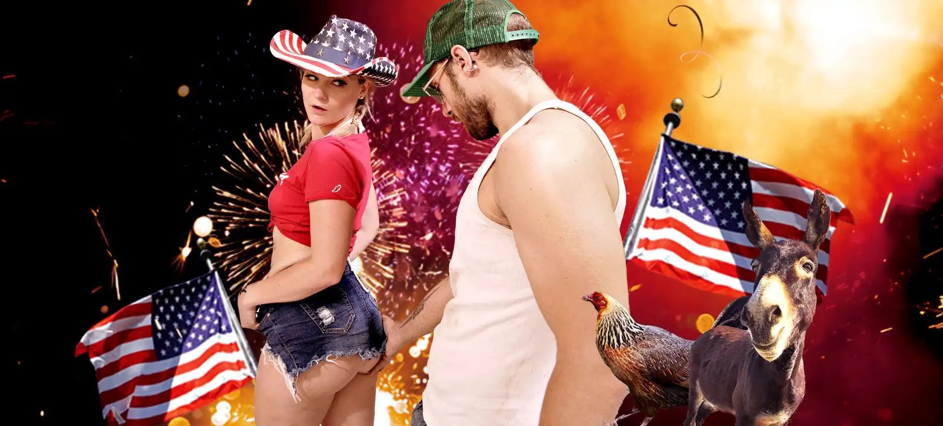 Lisey Sweet's Country Ass 4th of July Party With Her Stepdad