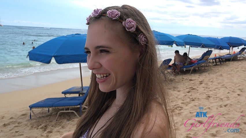 Sky Get's Into the Whole Hawaii Thing