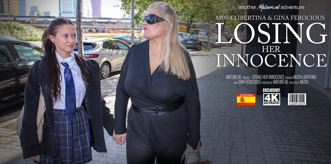 Strong Tall Curvy Mature Lady Fucking Rough A Skinny Teen.