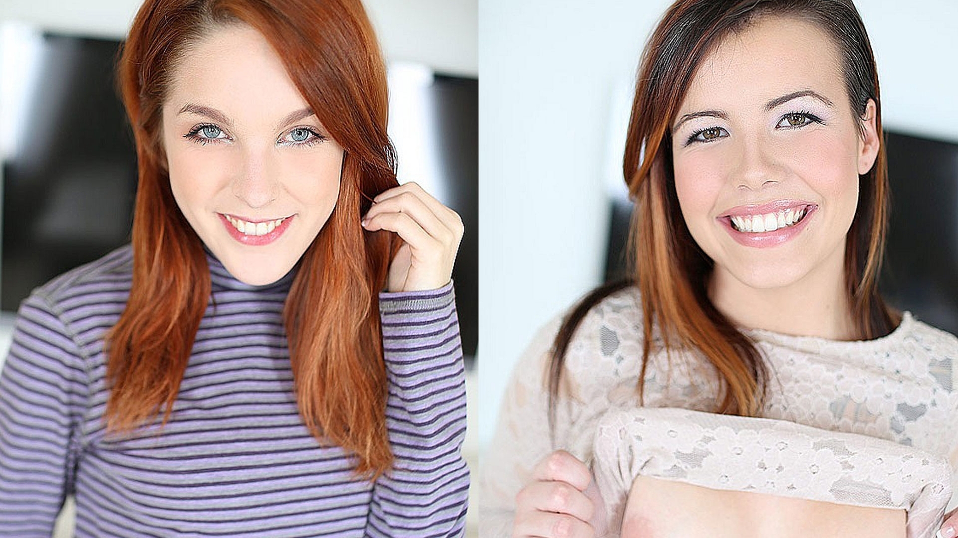 Lyla Dean and Amarna Miller Drain Balls in Their Cum-Swallowing Auditions