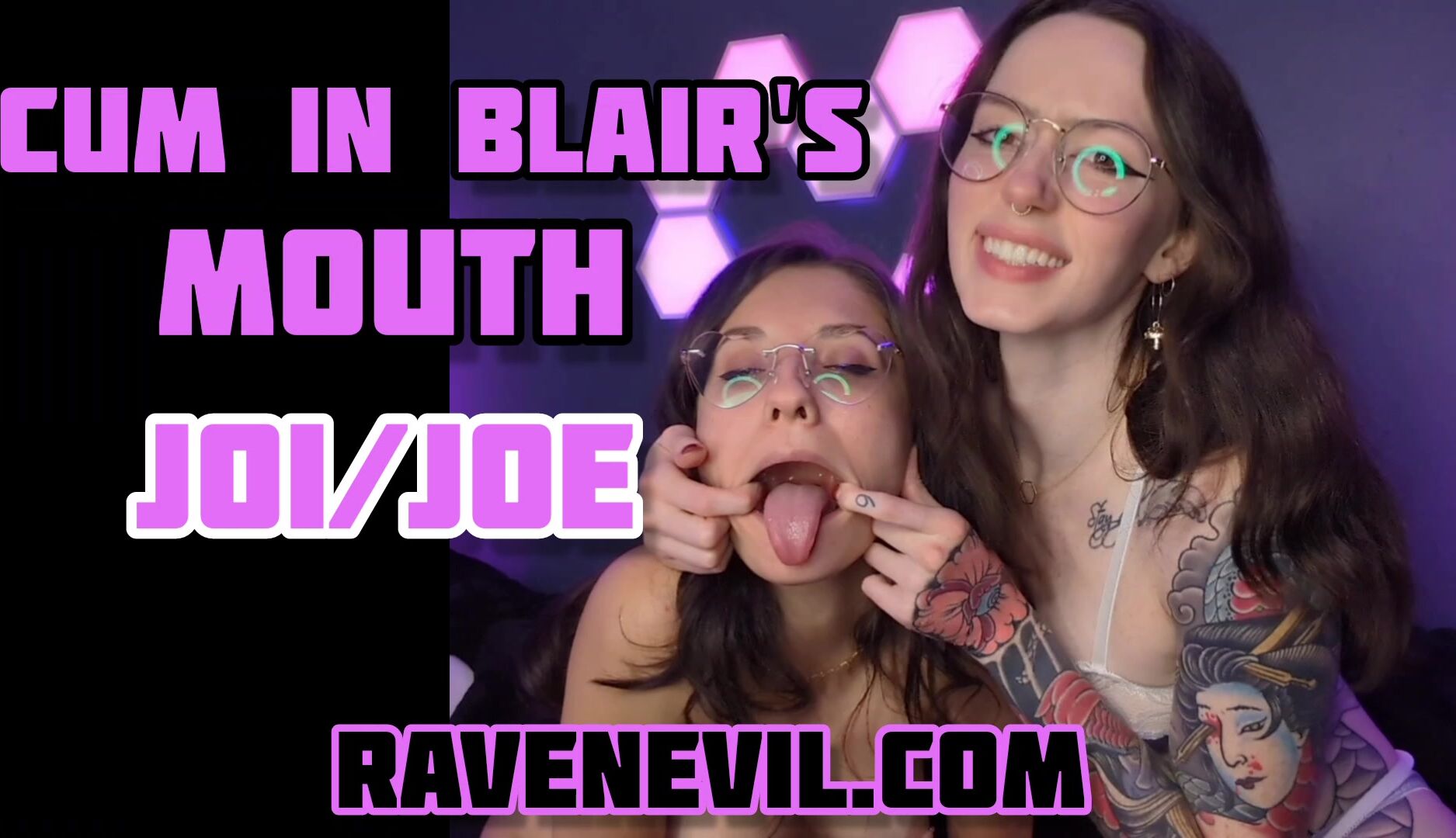 Cum in Blair's Mouth - JOI/JOE