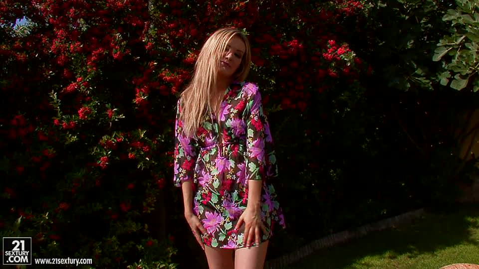 On the patio with Faye