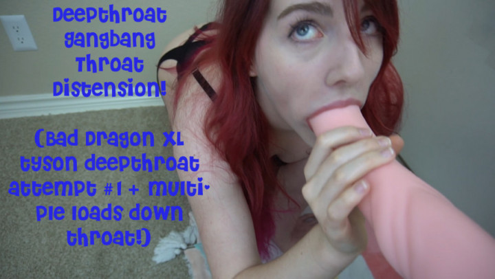 Deepthroat Gangbang + Cum Down Throat