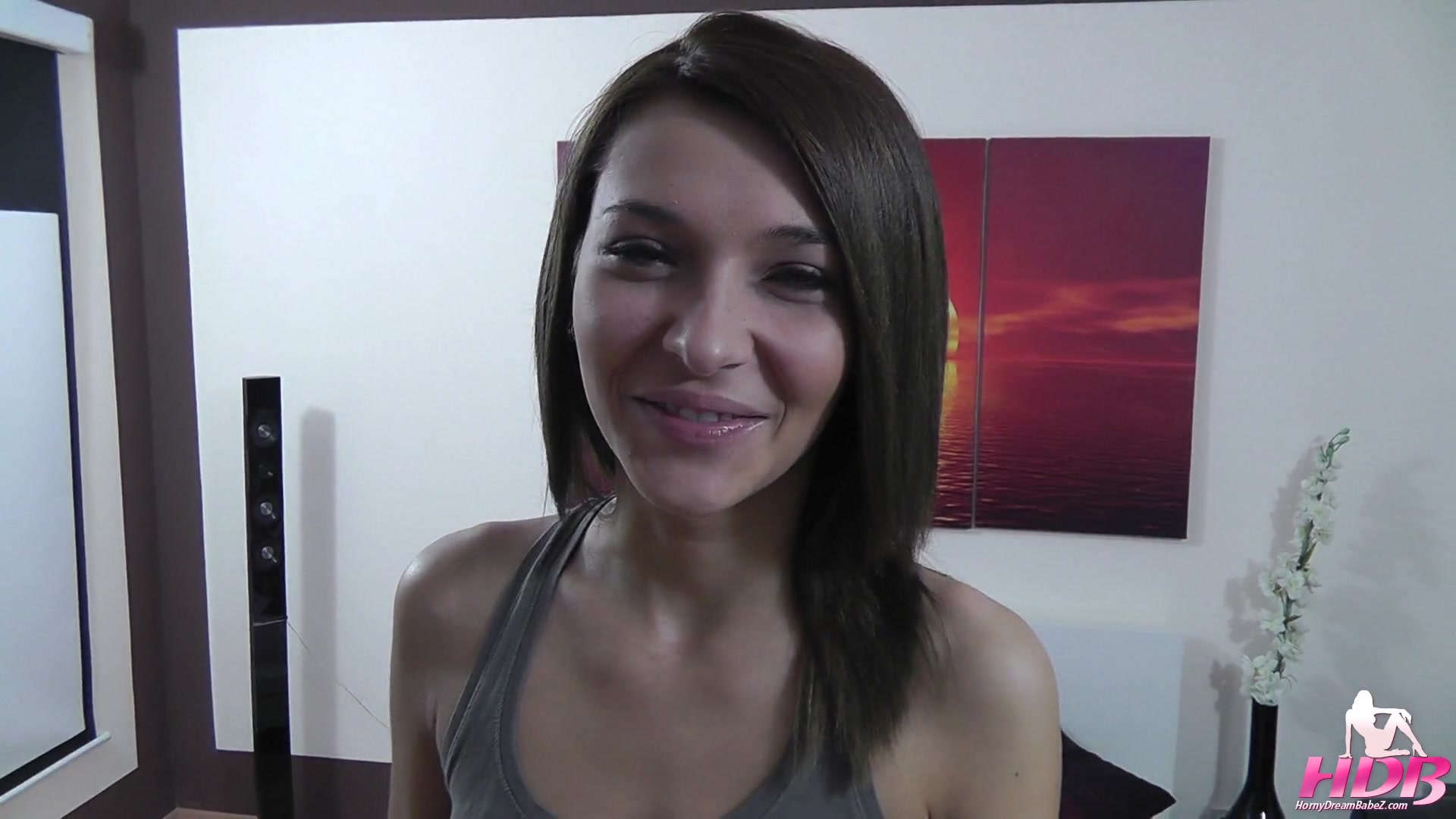 Cutie fucks hard and swallows cum!