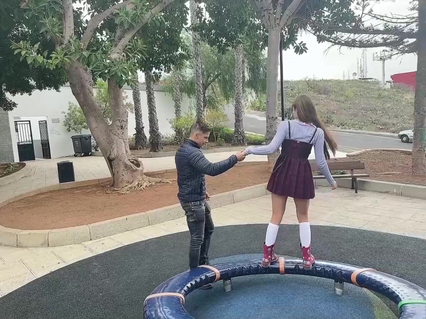Caprice and Daddy at the Park