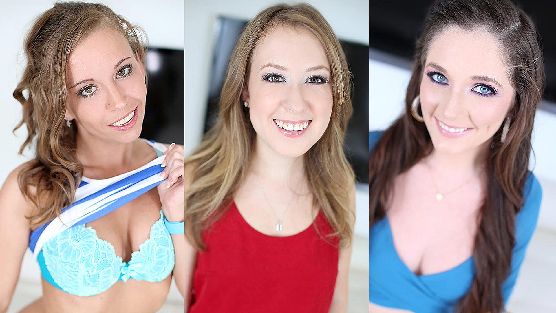 Pre-Auditions 53, Brooke Bliss, Bella Skye (aka Bella Maye), and Norah Nova all Love Cum