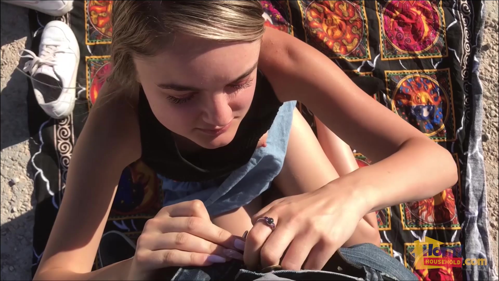 Sweet Young Pussy In The Open Desert