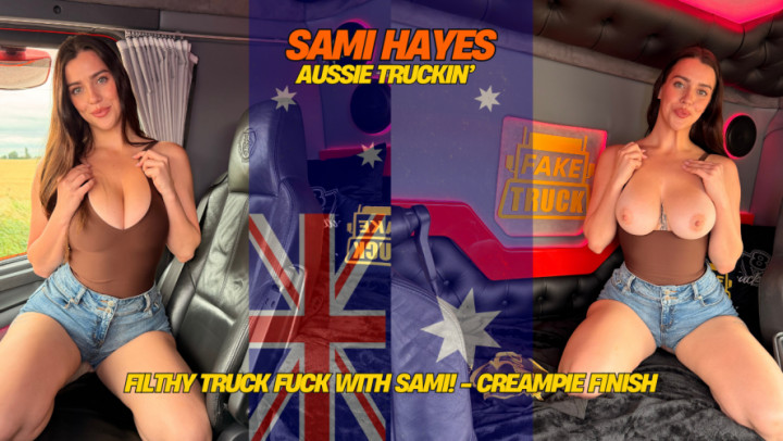 Aussie fucks British truck driver CREAMPIED