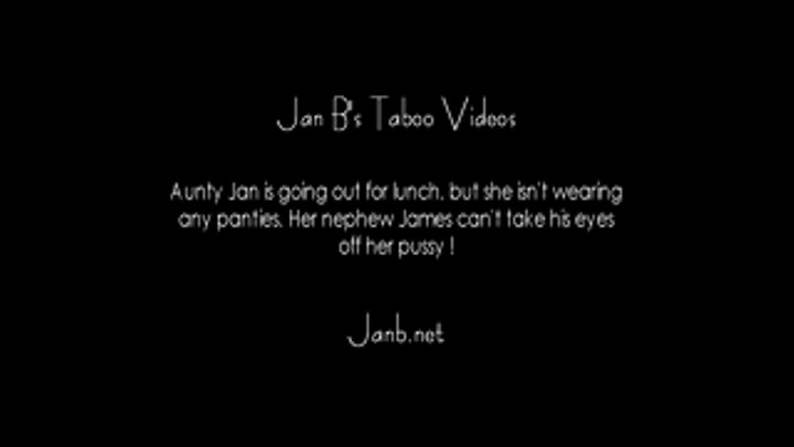 Aunty Jan flashes her puss to Nephew