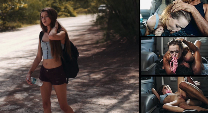 Alex Mae Endures Rough Sex & Outdoor Rope Bondage for a Ride Part 1