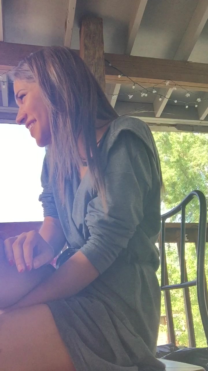 showing the neighbors my pussy