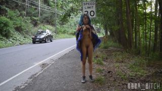 Flashing Tits on Busy Public Road ENF