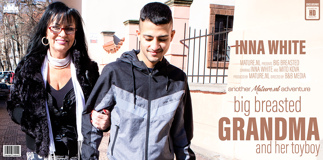 This lucky toyboy gets lured by hot big breasted grandma Inna White for a naughty afternoon