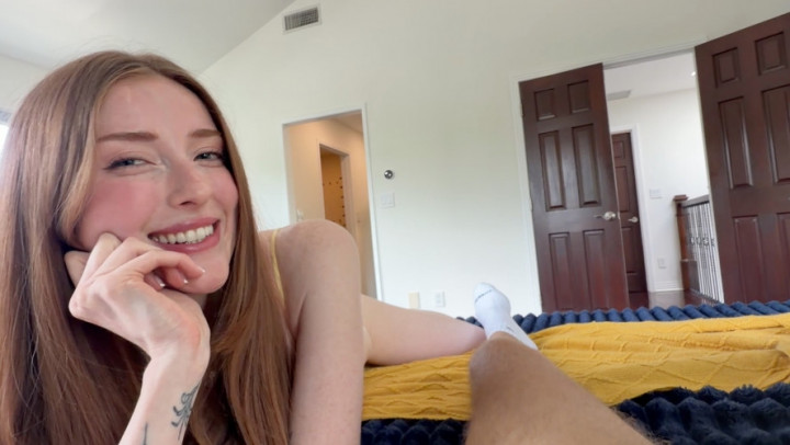 Using Step Sister Butthole to Jerk Off